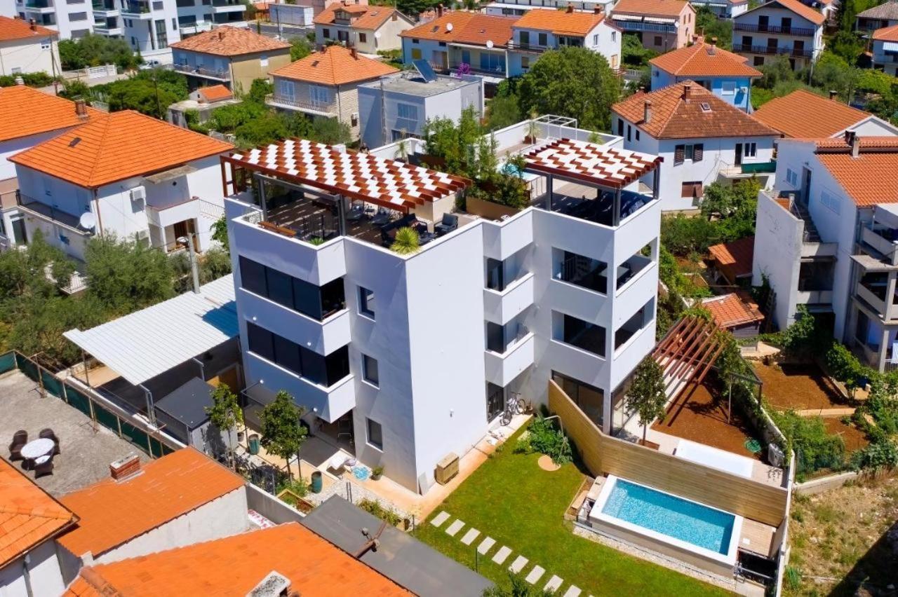 Ferienwohnung Shell Sky Luxury Penthouse With Private Pool Zadar Exterior foto
