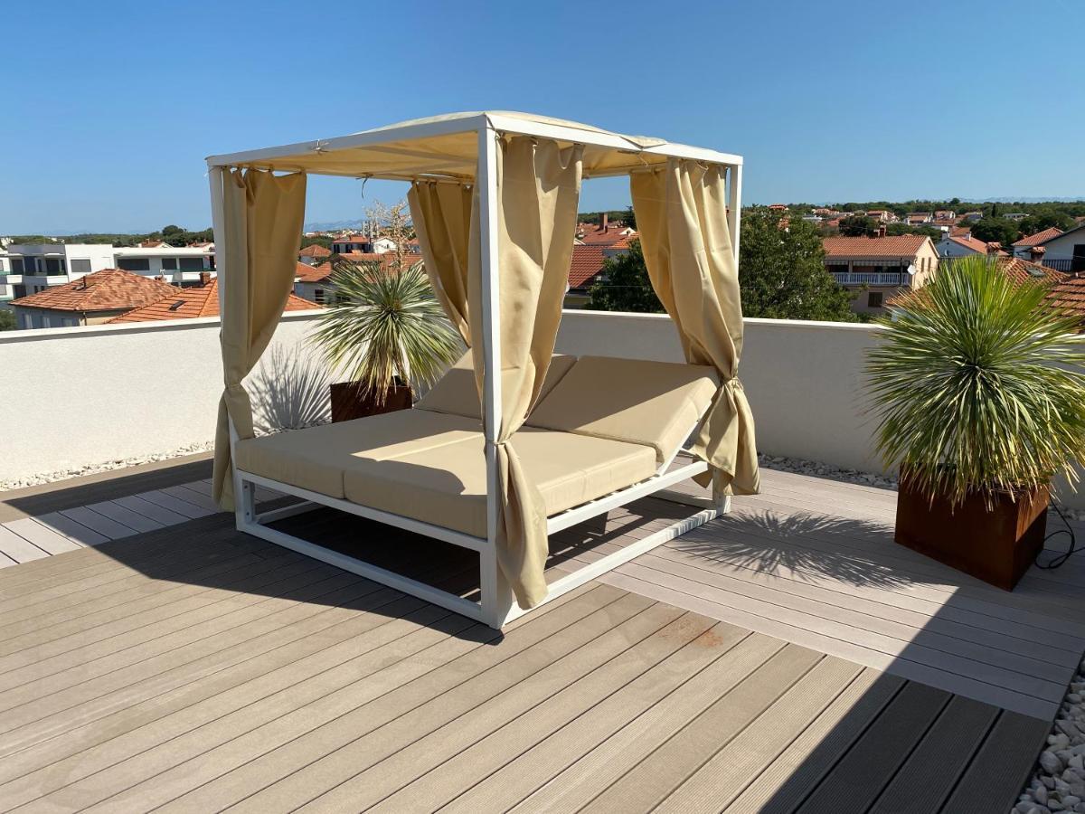 Ferienwohnung Shell Sky Luxury Penthouse With Private Pool Zadar Exterior foto